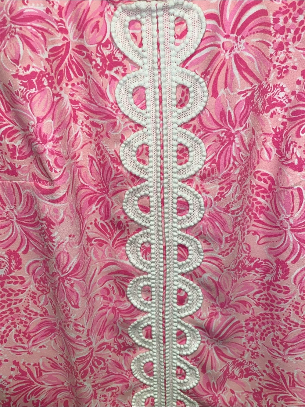 Lilly Pulitzer Pink and White Floral Sleeveless Top Size 10 NWOT - Picture 4 of 9